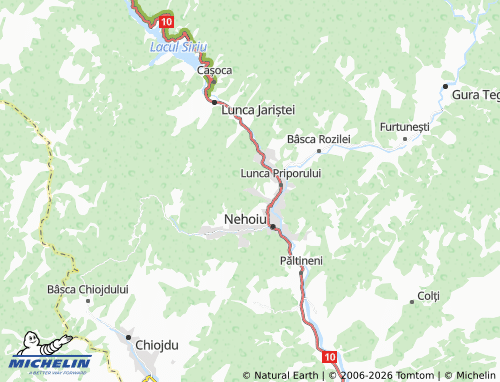 Mappa MICHELIN Nehoiașu - ViaMichelin