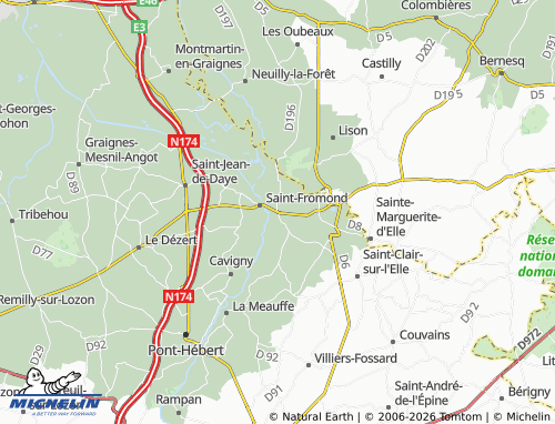 MICHELIN Airel map - ViaMichelin