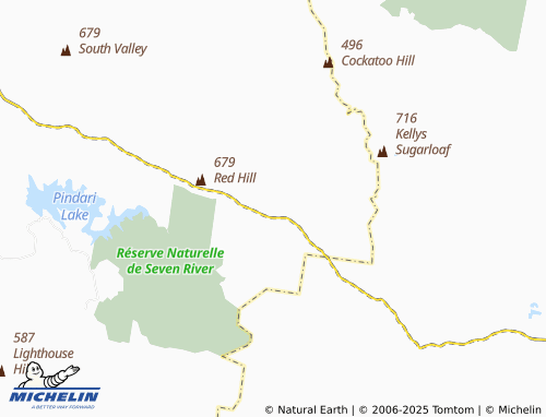 MICHELIN Yellow Dam map - ViaMichelin