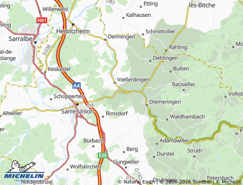 Mapa MICHELIN Domfessel - ViaMichelin