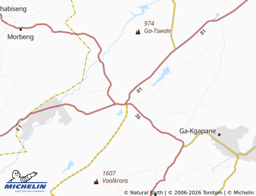 MICHELIN-Landkarte Mooketsi - ViaMichelin