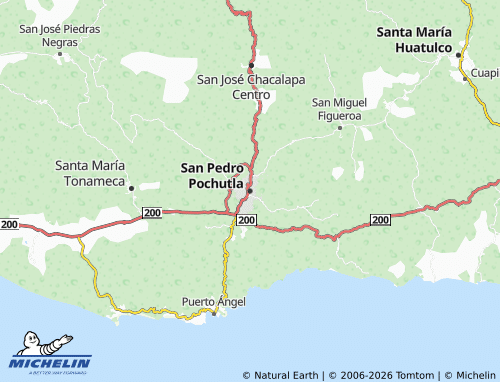 MICHELIN San Pedro Pochutla map - ViaMichelin