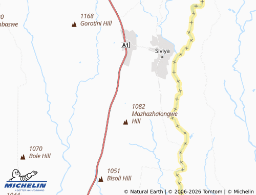 Mapa MICHELIN Mabudzane - ViaMichelin