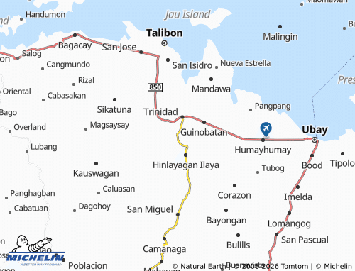 MICHELIN Hinlayagan Ilaud map - ViaMichelin