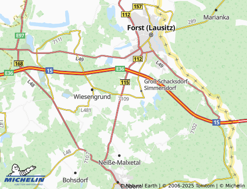 MICHELIN Simmersdorf map - ViaMichelin