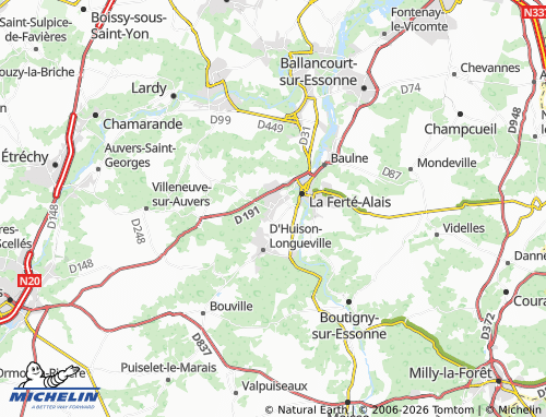 MICHELIN Cerny map - ViaMichelin