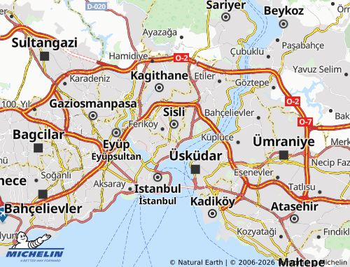 Mappa MICHELIN Harbiye - ViaMichelin