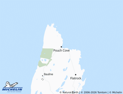 Mapa MICHELIN Pouch Cove - ViaMichelin