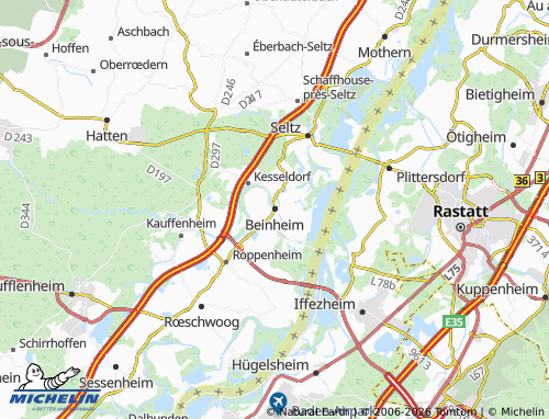 Mapa MICHELIN Beinheim - ViaMichelin