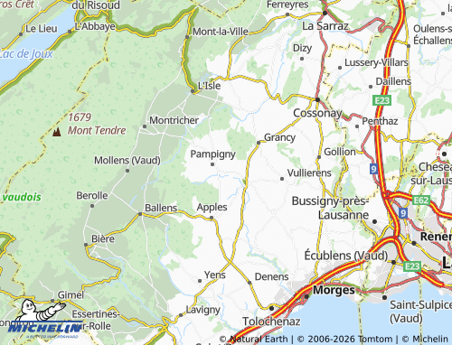 Carte MICHELIN Sévery - ViaMichelin