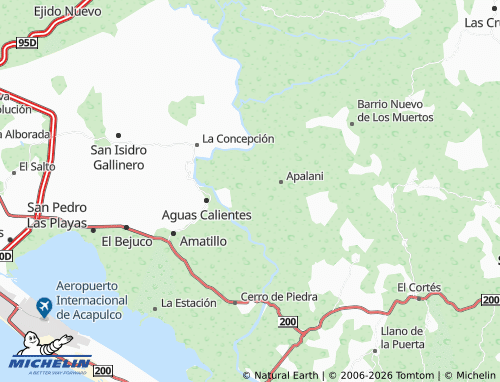 Mapa MICHELIN Cruce de Cacahuatepec - ViaMichelin