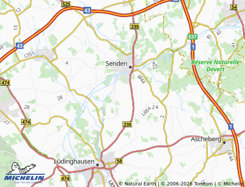 MICHELIN Gettrup map - ViaMichelin