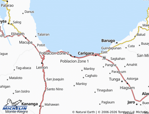 MICHELIN Poblacion Zone 1 map - ViaMichelin