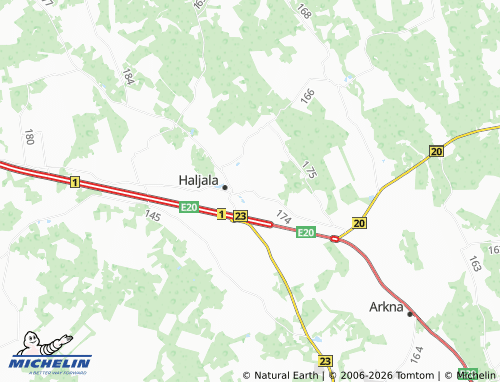 Carte MICHELIN Idavere - ViaMichelin
