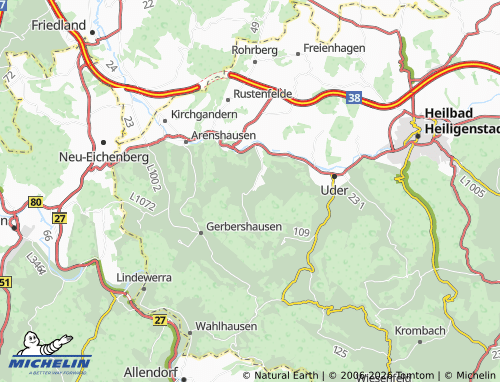 MICHELIN Birkenfelde map - ViaMichelin