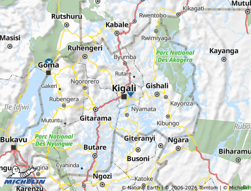 Mapa MICHELIN Gasabo - ViaMichelin