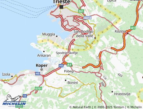 MICHELIN-Landkarte Plavje - ViaMichelin