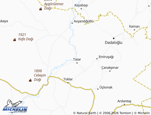 MICHELIN Melikören map - ViaMichelin