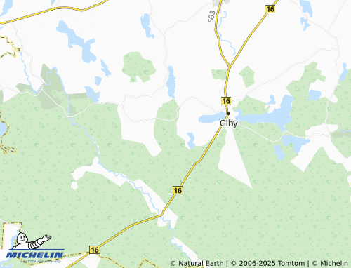 MICHELIN Wierśnie map - ViaMichelin