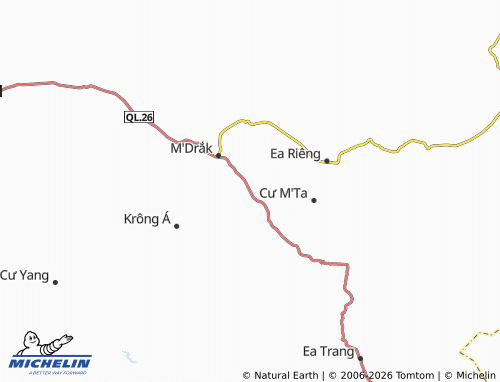 Carte MICHELIN Cư M'Ta - ViaMichelin