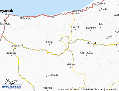 MICHELIN Uzunçam map - ViaMichelin