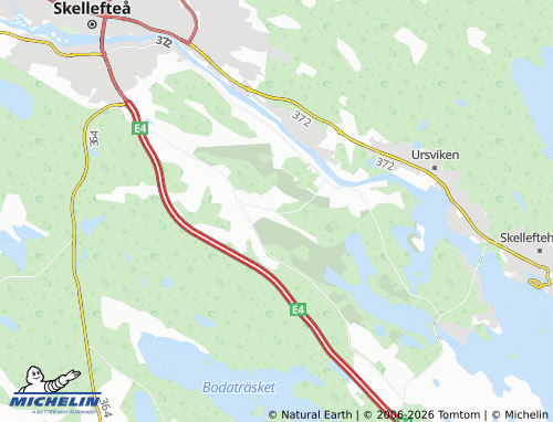MICHELIN Norra Innervik map - ViaMichelin