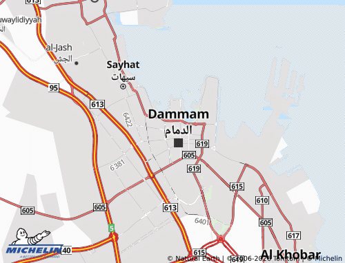 MICHELIN-Landkarte al-Khaleej - ViaMichelin