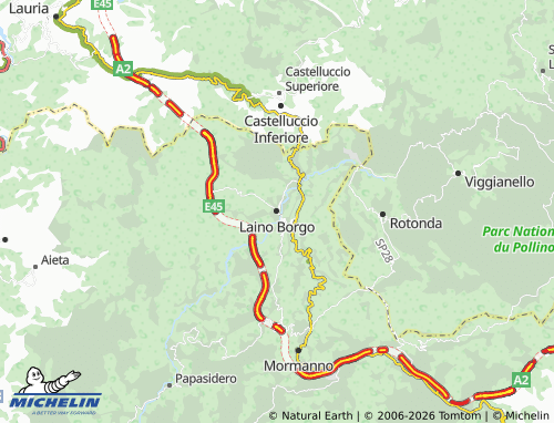 Carte MICHELIN Laino Borgo - ViaMichelin