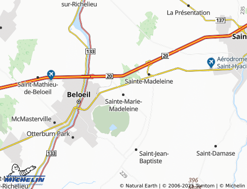 MICHELIN Sainte-Marie-Madeleine map - ViaMichelin