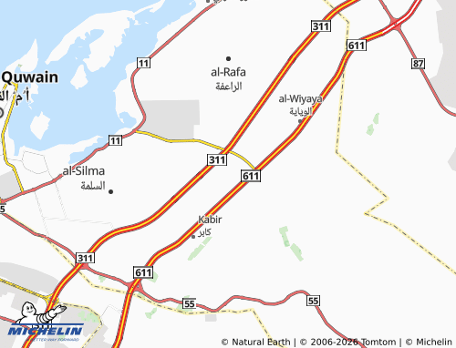 MICHELIN Al Aqran map - ViaMichelin