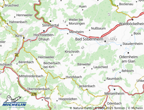 Mapa MICHELIN Kirschroth - ViaMichelin