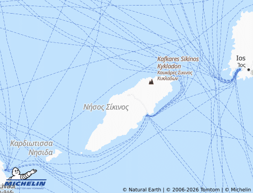 Carte MICHELIN Sikinos - ViaMichelin