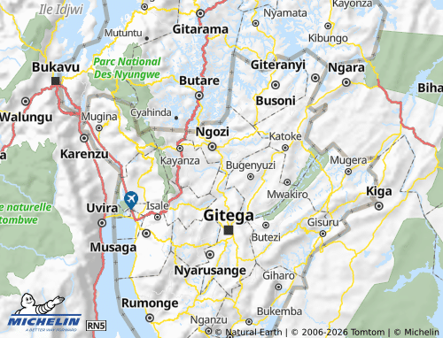 Kaart MICHELIN Ruhororo - ViaMichelin