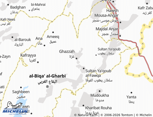 Mapa MICHELIN Ghazzah - ViaMichelin