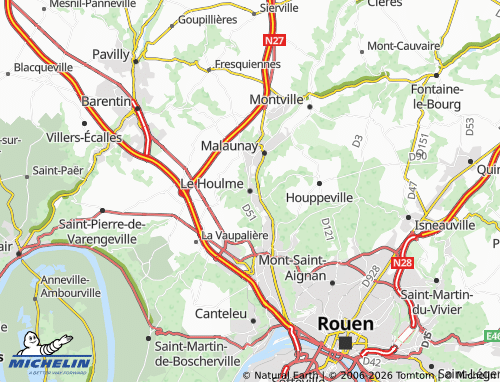 MICHELIN Le Houlme map - ViaMichelin