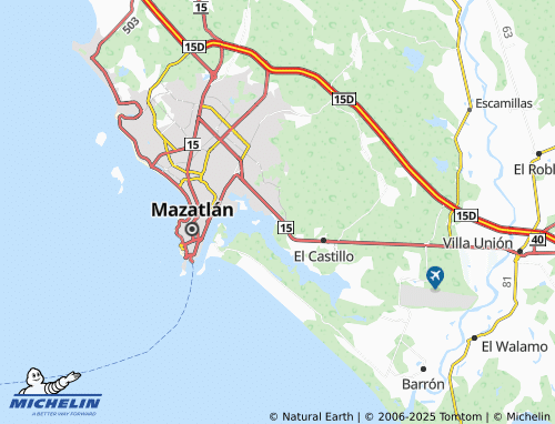 MICHELIN Tercera Ampliación de Urias map - ViaMichelin