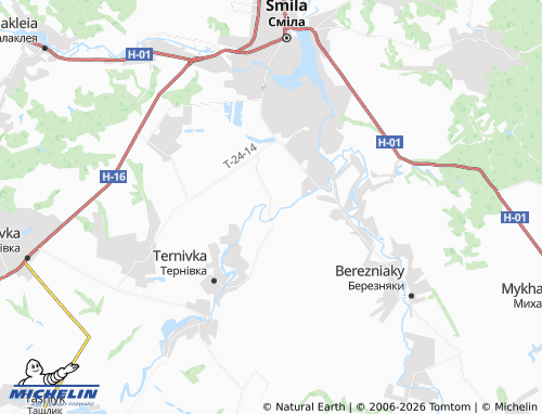 Mapa MICHELIN Mala Smilianka - ViaMichelin