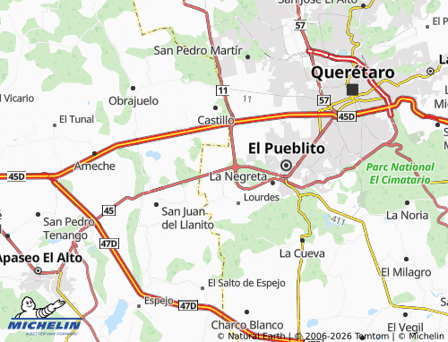 Mapa MICHELIN Los Ángeles - ViaMichelin