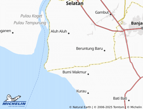 MICHELIN Muara Halayung map - ViaMichelin