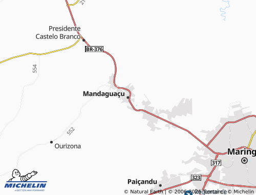 Mapa MICHELIN Mandaguaçu - ViaMichelin