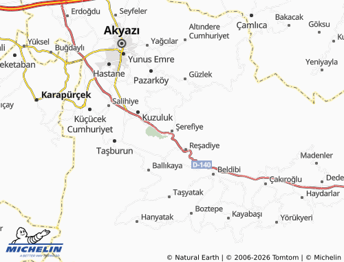 Mappa MICHELIN Şerefiye - ViaMichelin