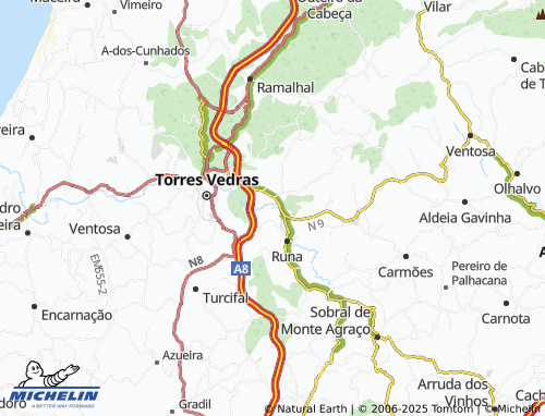 MICHELIN Quinta da Portucheira map - ViaMichelin