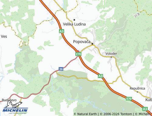 Mapa MICHELIN Potok - ViaMichelin