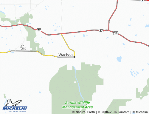 Carte MICHELIN Wacissa - ViaMichelin