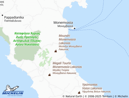 MICHELIN Xifias map - ViaMichelin