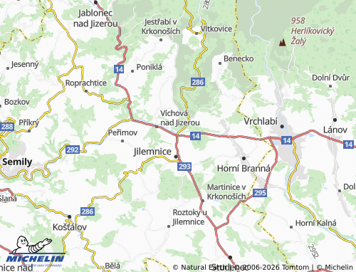 Mappa MICHELIN Hrabačov - ViaMichelin