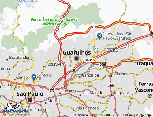 MICHELIN Guarulhos map - ViaMichelin