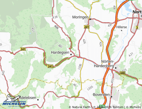 MICHELIN Hardegsen map - ViaMichelin