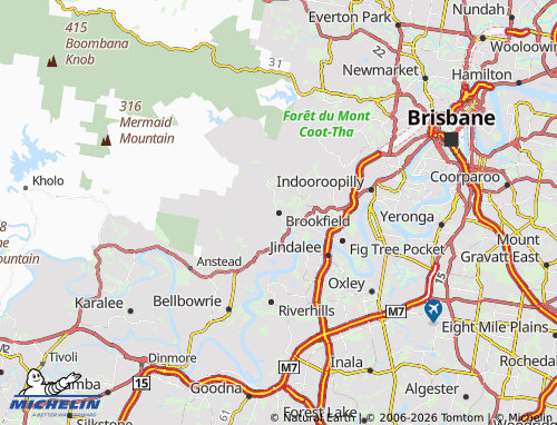 MICHELIN Brookfield map - ViaMichelin