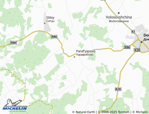 MICHELIN Paraf'yanovo map - ViaMichelin